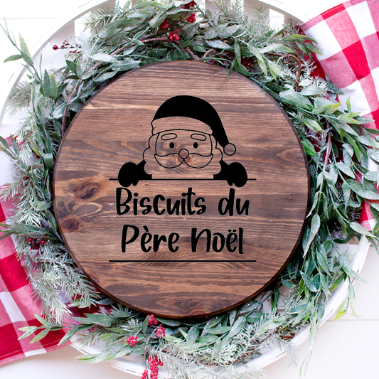 Décalque de vinyle - BISCUITS DU PÈRE NOËL