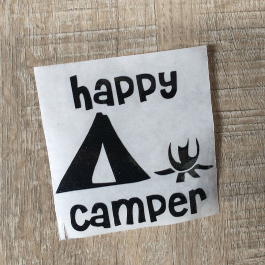 Décalque de vinyle - Happy camper