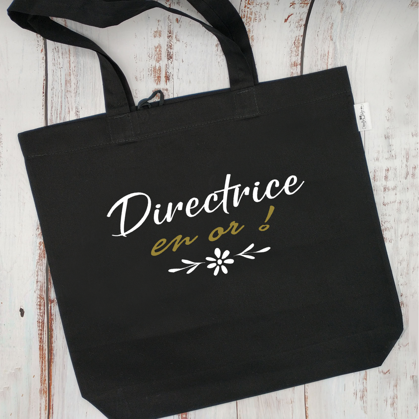 (CHOIX COULEURS) Sac d'épicerie / Sac fourre-tout réutilisable et lavable - DIRECTRICE EN OR ! - (Qui se roule pour le rangement)